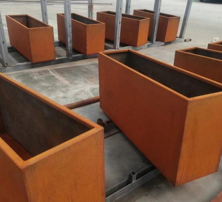 洛扎耐候钢花箱